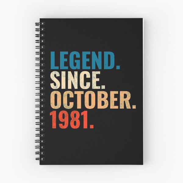 Item preview, Legend Since October 1981 Retro Vintage designed and sold by Teelogic.