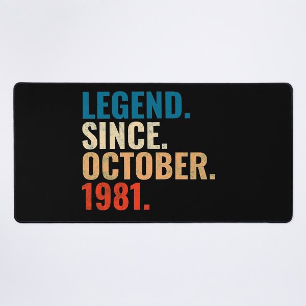 Item preview, Legend Since October 1981 Retro Vintage designed and sold by Teelogic.