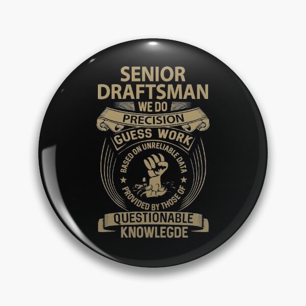 Item preview, Senior Draftsman T Shirt - We Do Precision Job Gift Item Tee designed and sold by natalinedk.