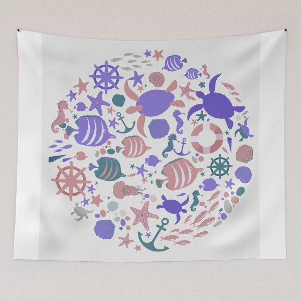 Item preview, Save The Ocean Keep The Sea Plastic Free Turtle Scene designed and sold by istoriadesign.