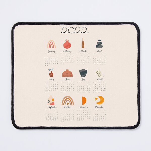 Item preview, 2022 Boho Aesthetic art calendar designed and sold by SerenaChoe.