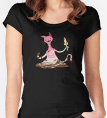 Tmnt: The Ice cream Kitty Women's Fitted Scoop T-Shirt