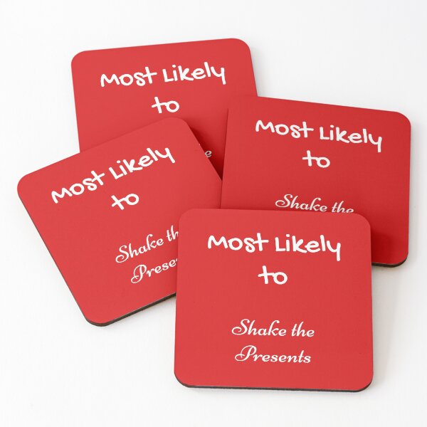 Item preview, Most Likely Shake the Presents White designed and sold by UMEShop.