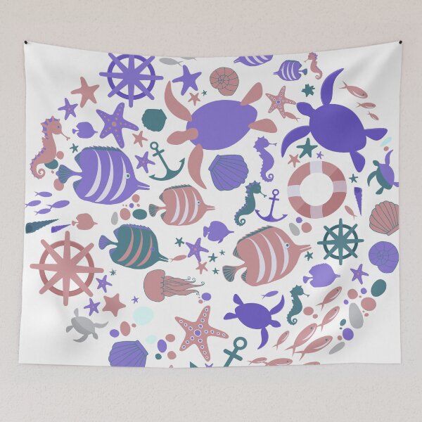 Item preview, Save The Ocean Keep The Sea Plastic Free Turtle Scene designed and sold by istoriadesign.