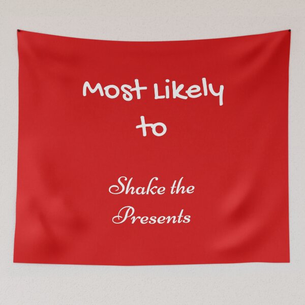 Item preview, Most Likely Shake the Presents White designed and sold by UMEShop.