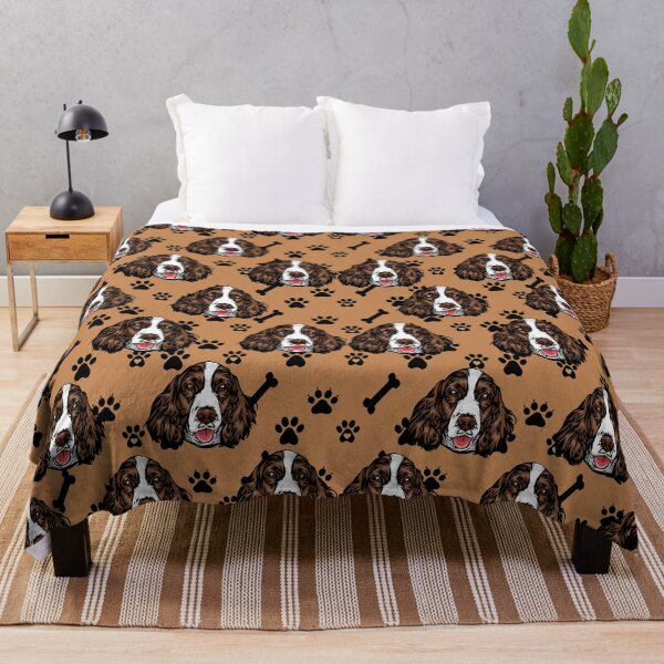 Item preview, Spaniel all over dog pattern design  designed and sold by SamRVstore.