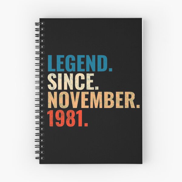 Item preview, Legend Since November 1981 Retro Vintage designed and sold by Teelogic.