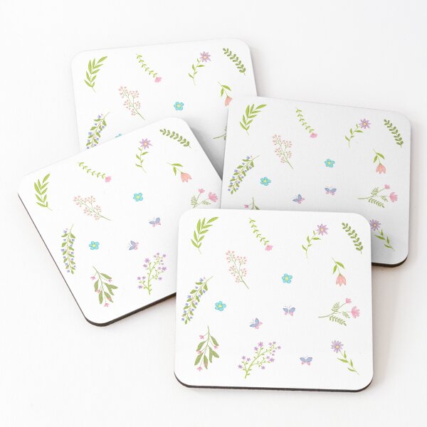 Item preview, Minimalist Leaves Flowers and Butterflies | Simple Pattern designed and sold by Lizzamour.