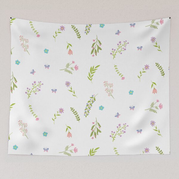 Item preview, Minimalist Leaves Flowers and Butterflies | Simple Pattern designed and sold by Lizzamour.