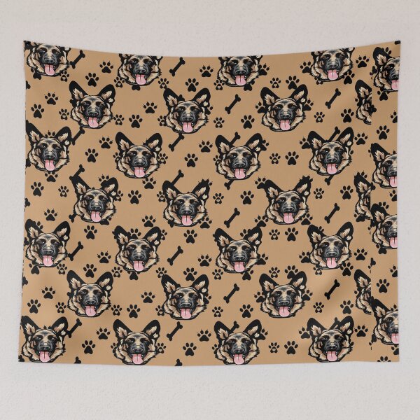 Item preview, German Shepherd all over dog pattern design  designed and sold by SamRVstore.