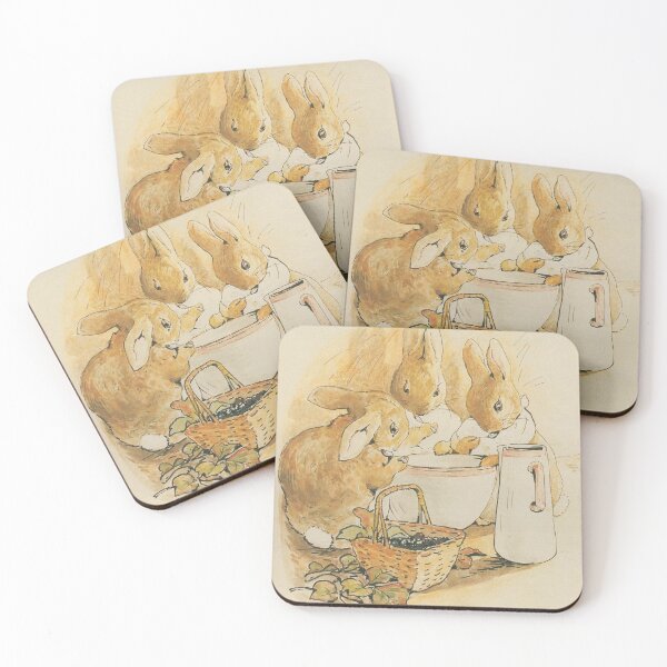 Item preview, Flopsy, Mopsy and Cottontail - from Peter Rabbit by Beatrix Potter - Vintage Art designed and sold by RickE.