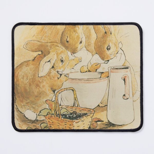 Item preview, Flopsy, Mopsy and Cottontail - from Peter Rabbit by Beatrix Potter - Vintage Art designed and sold by RickE.