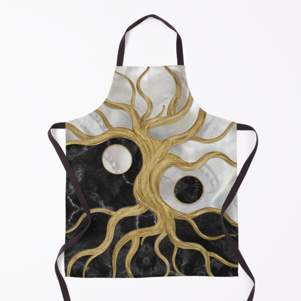 Item preview, Yin Yang Tree of life - Marbles and Gold designed and sold by k9printart.