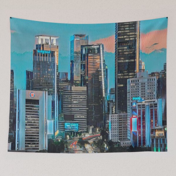 Item preview, Jakarta Skyline designed and sold by Sofia-Draws.