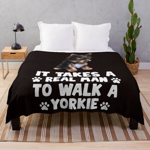 Item preview, It Takes A REAL MAN To Walk A Yorkie Funny Dog Lover designed and sold by MelisaElder.