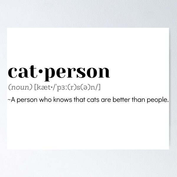 Item preview, Cat-person dictionary  designed and sold by angase.