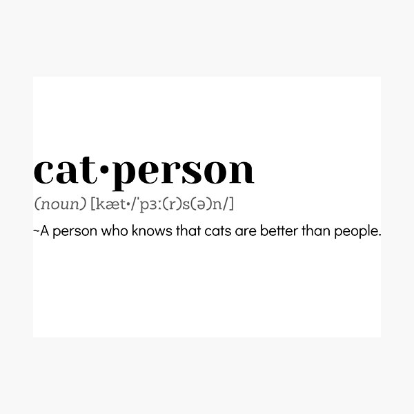 Item preview, Cat-person dictionary  designed and sold by angase.