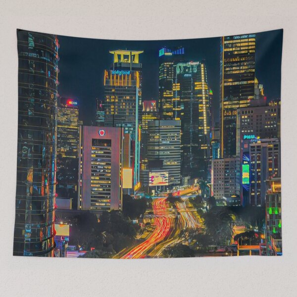 Item preview, Jakarta at Night designed and sold by Sofia-Draws.
