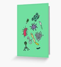 Cute Microbiology 2 Greeting Card