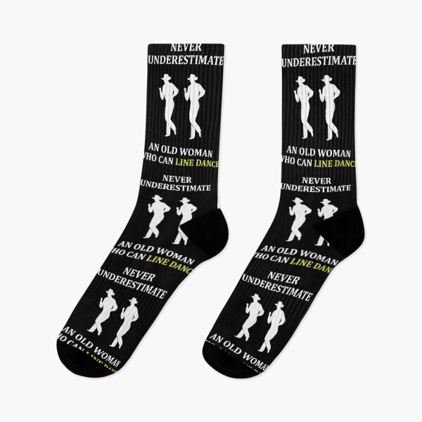Item preview, Never Underestimate An Old Woman who can Line Dance Dancer Funny designed and sold by TastefulTees.