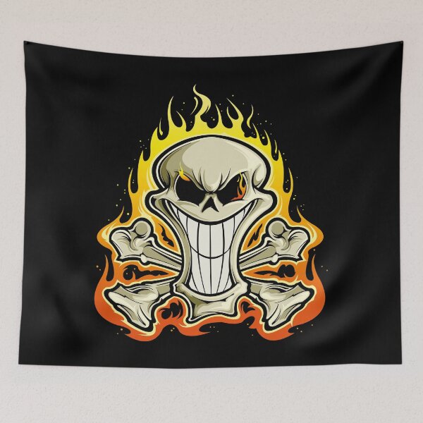 Item preview, Skull Art Burn Digital style  designed and sold by AEGMEDIA.