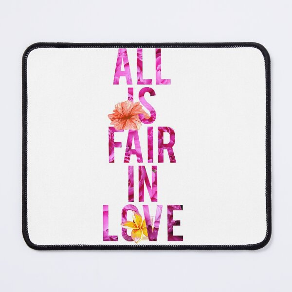 Item preview, All is fair in Love - Love inspirational quote Pink decorative Greetings designed and sold by Bebichic.