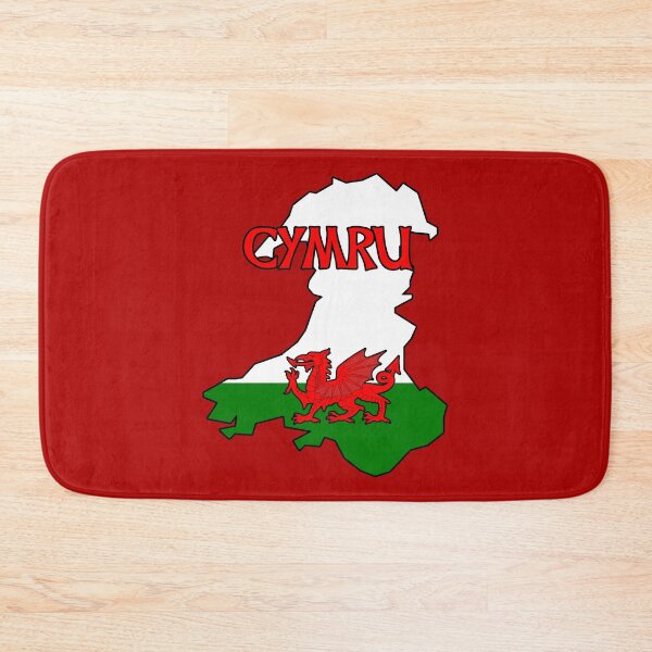 Item preview, CYMRU Wales map patriotic Welsh dragon (y Ddraig Goch) designed and sold by SolidEarthArt.
