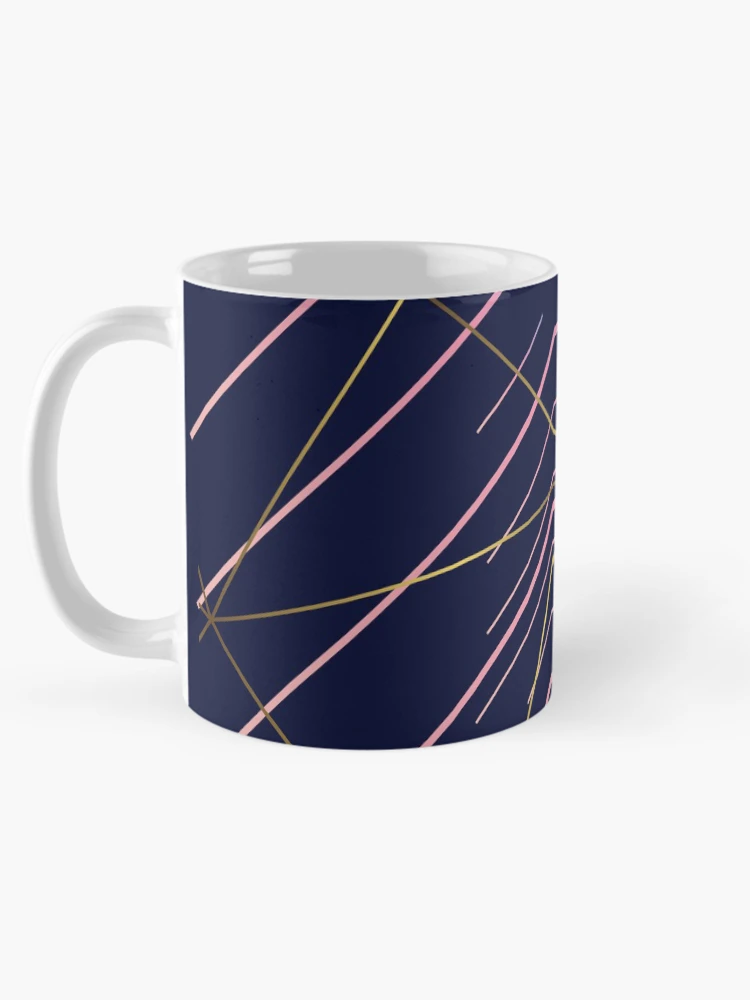 Thumbnail 5 of 6, Coffee Mug, Geometric Linear Pattern Design designed and sold by Fatbread.