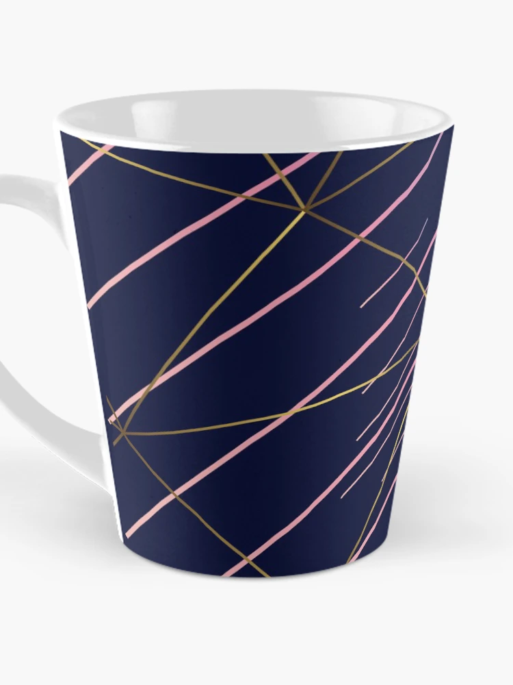 Thumbnail 3 of 4, Coffee Mug, Geometric Linear Pattern Design designed and sold by Fatbread.