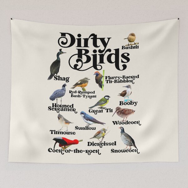 Item preview, Dirty Birds & Foul Language designed and sold by ourkid.
