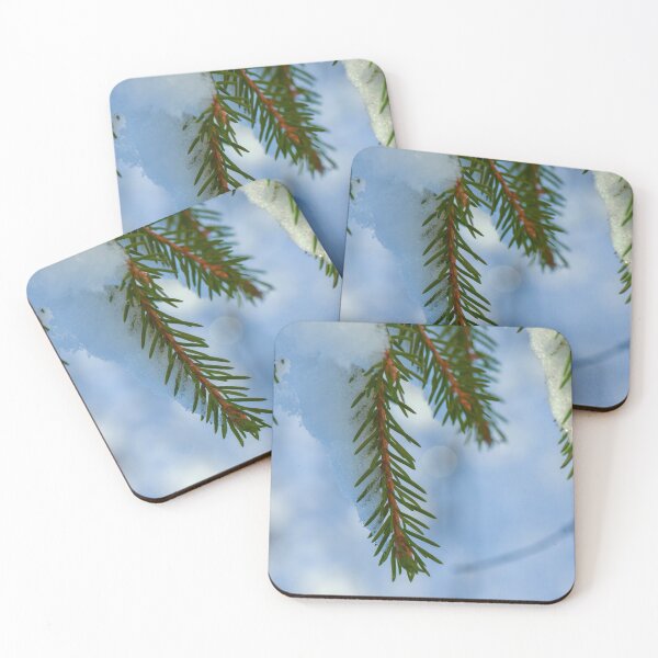 Item preview, Winter snowy spruce twigs designed and sold by yarvin13.