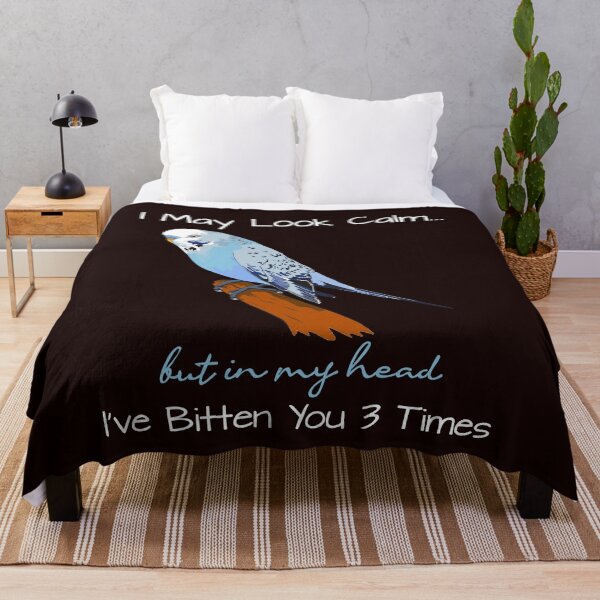 Item preview, I May Look Calm But In My Head Budgie Budgerigar Bird Lover designed and sold by MelisaElder.