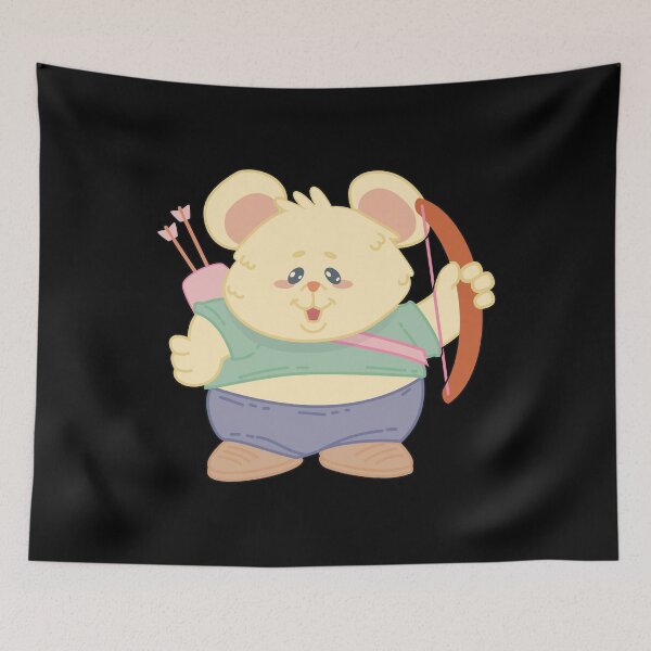 Item preview, Archery Cute Hamster Rat Player - Girl Kids gift print designed and sold by theodoros20.