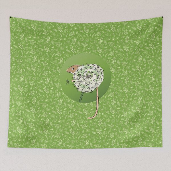 Item preview, Cute mouse hiding in a flower designed and sold by FunnyChameleon.
