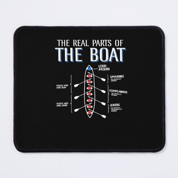 Item preview, Funny Rowing Boat Captain The Real Parts Of The Boat designed and sold by Leslie Smith.