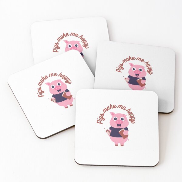Item preview, Pigs make me happy designed and sold by fedoora-art.