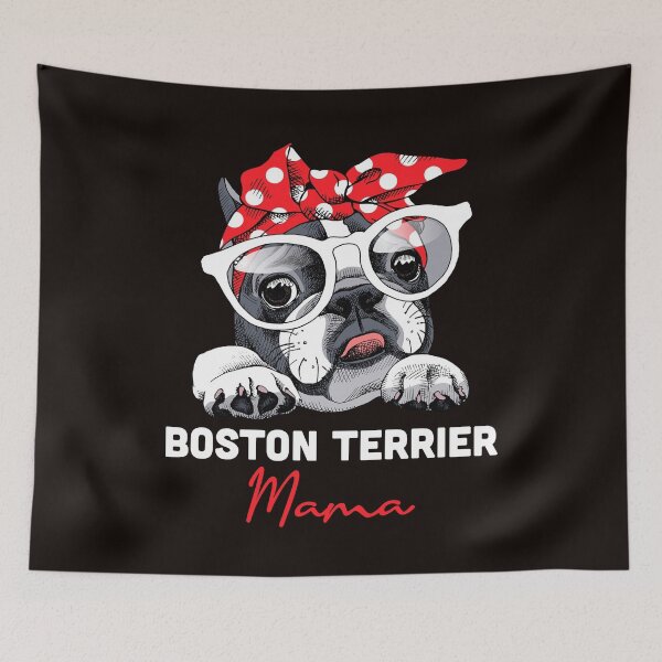 Item preview, Boston Terrier Mama Cute Bostie Dog Mom Funny Girls  designed and sold by MelisaElder.