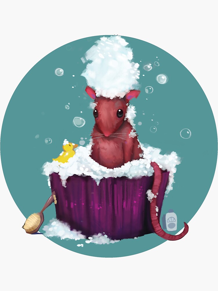 "WashRat" Sticker for Sale by BaygelsArts Redbubble