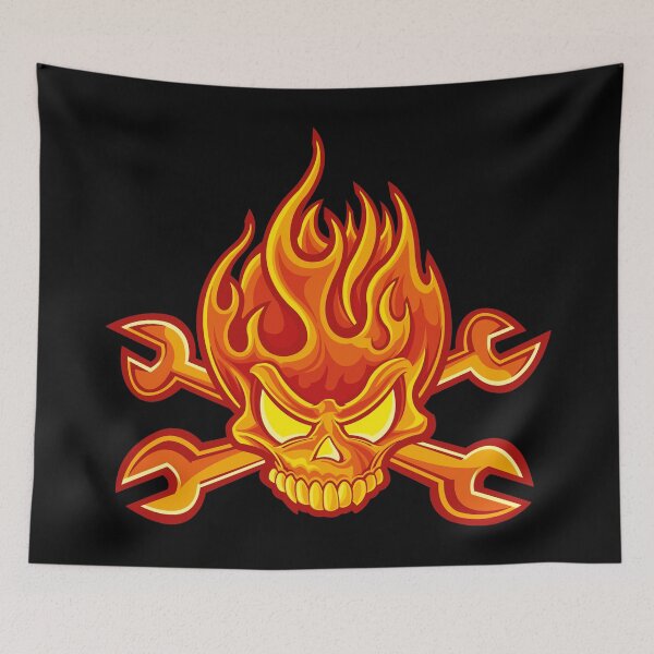 Item preview, Skull Art Burn Digital style  designed and sold by AEGMEDIA.