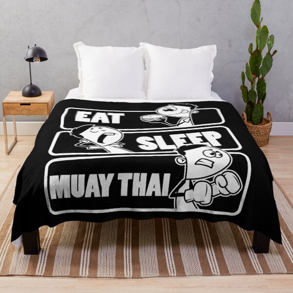 Item preview, Eat Sleep Muay Thai - Boxer Fighter Hobby Gift graphic designed and sold by theodoros20.