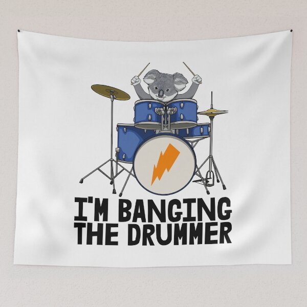 Item preview, I'm Banging The Drummer Black Koala designed and sold by Bendthetrend.