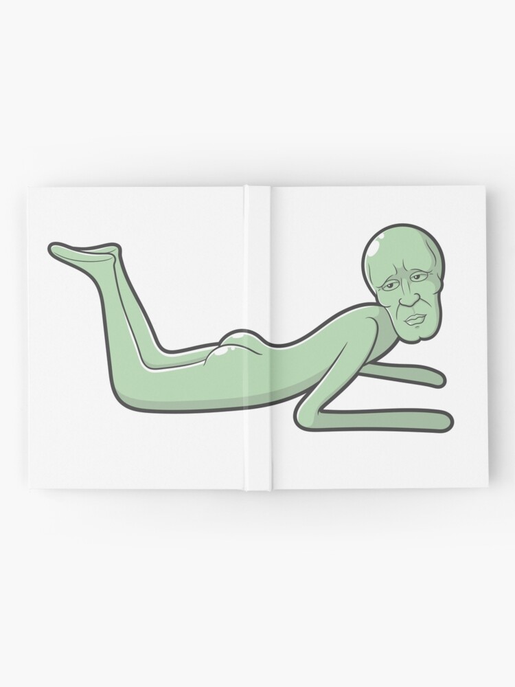 Cuaderno de tapa dura «Hola extraño Calamardo guapo | Meme | Bob Esponja |  Regalo» de Cursed3DPrints | Redbubble
