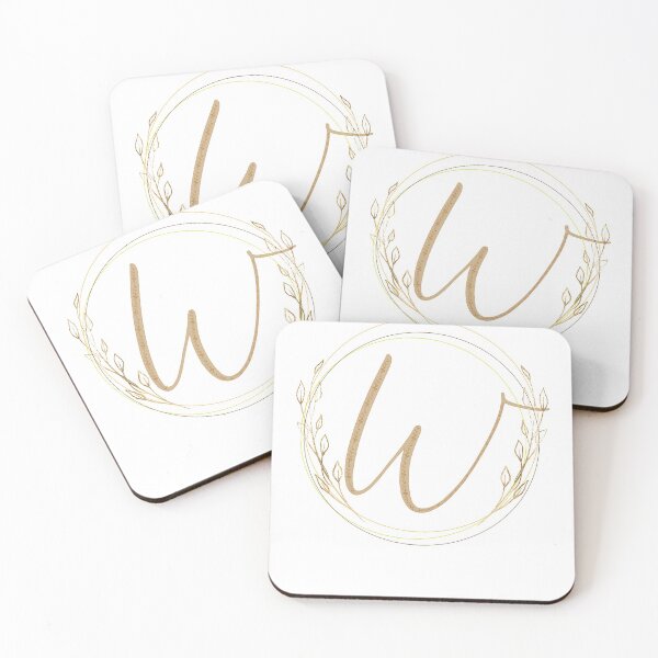 Aperçu de l'œuvre Lettre W - Feuilles d'or créée et vendue par Rionda.