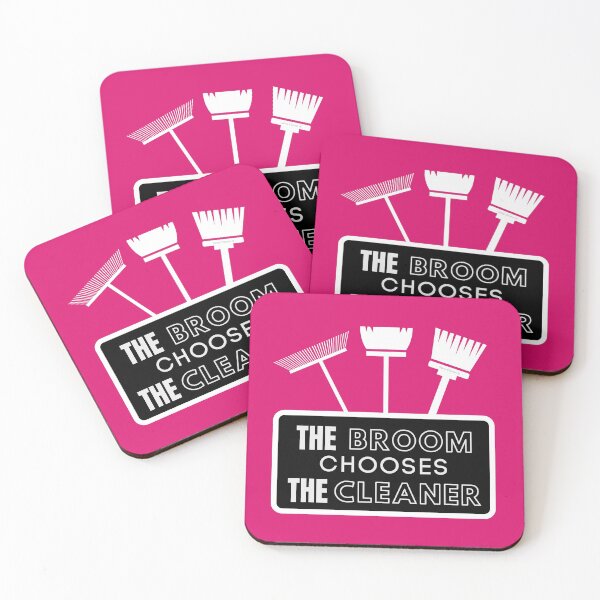 Item preview, The Broom Chooses the Cleaner Housekeeping Gifts designed and sold by SavvyCleaner.