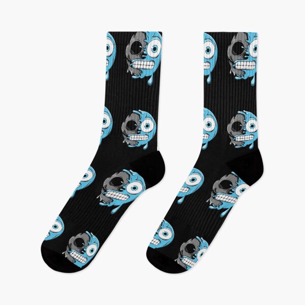 Item preview, Blue Grimacing Zombie Emoji designed and sold by D3monic.