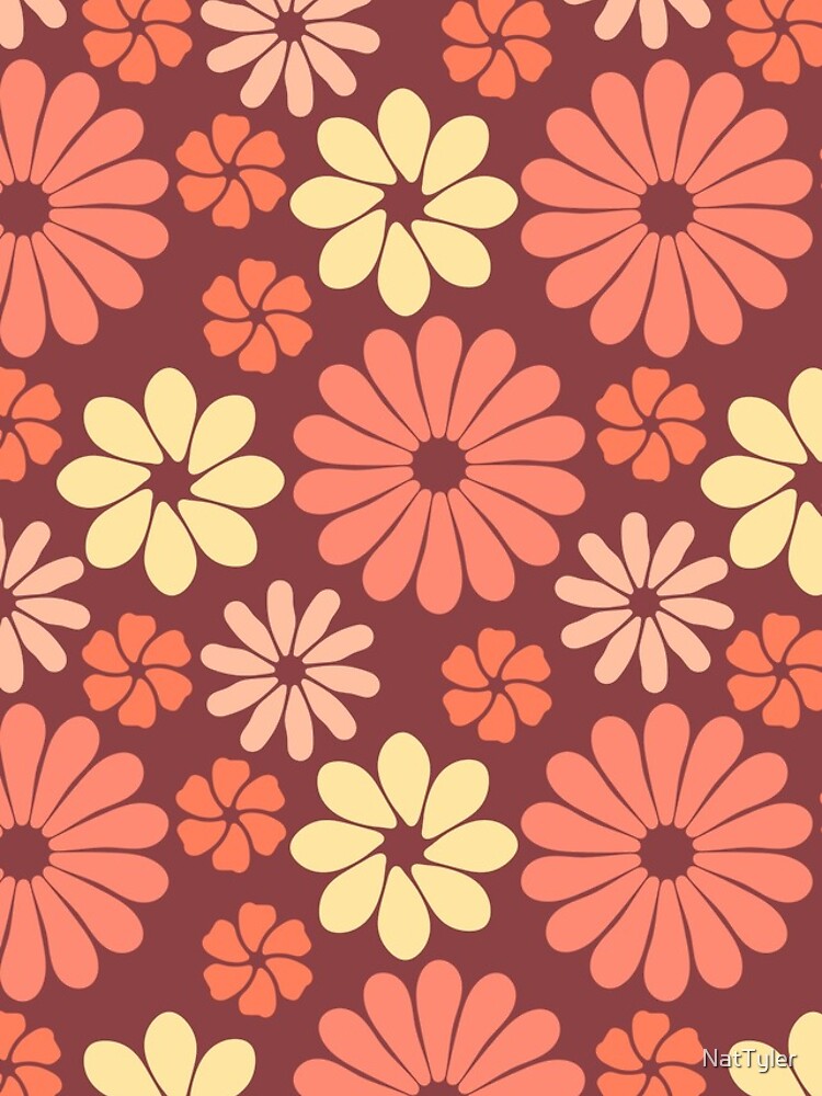 Thumbnail 5 of 5, iPhone Case, Flower pattern, mauve background designed and sold by NatTyler.