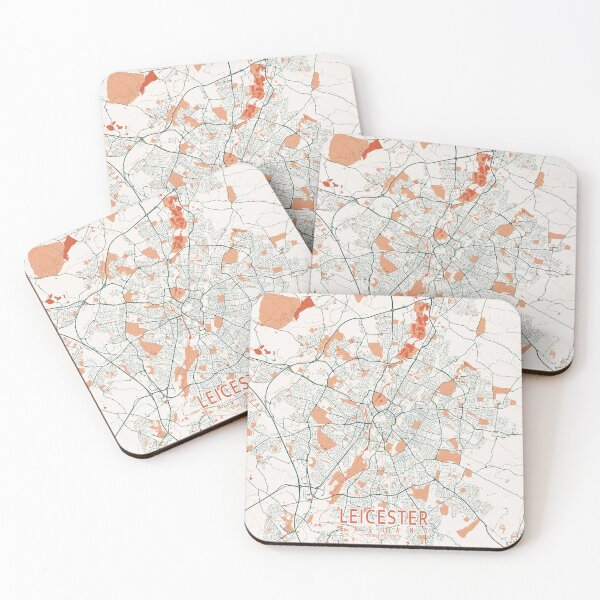 Item preview, Leicester City Map of England - Bohemian designed and sold by deMAP.