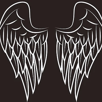 Artwork thumbnail, Angel Wings Pattern Design by Fatbread