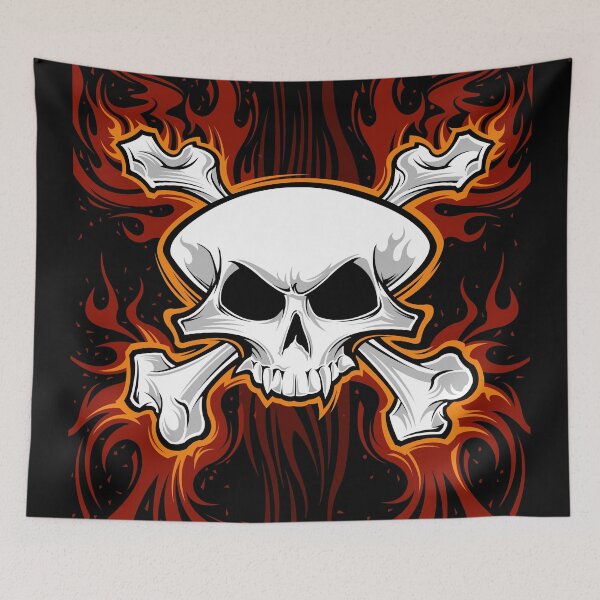 Item preview, Skull Art Burn Digital style  designed and sold by AEGMEDIA.