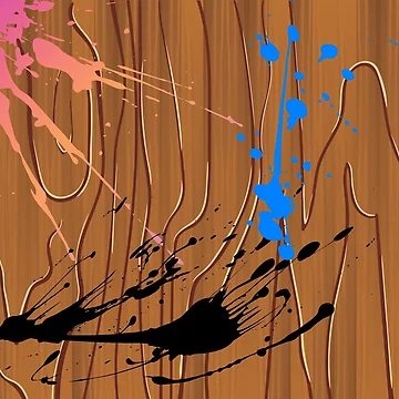 Artwork thumbnail, Wood Paint Splash Pattern Design by Fatbread
